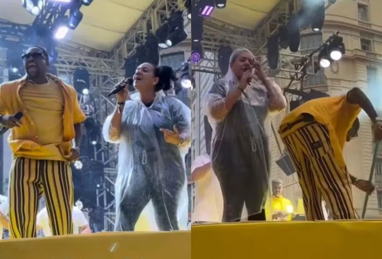 Mumuzinho surpreende agente de limpeza e paga 20 vezes a diária para ela curtir show