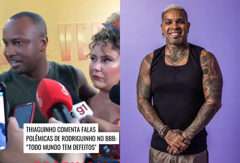 Thiaguinho é questionado sobre postura de Rodriguinho no BBB 24 e dispara: “Prefiro falar pra ele, pessoalmente”