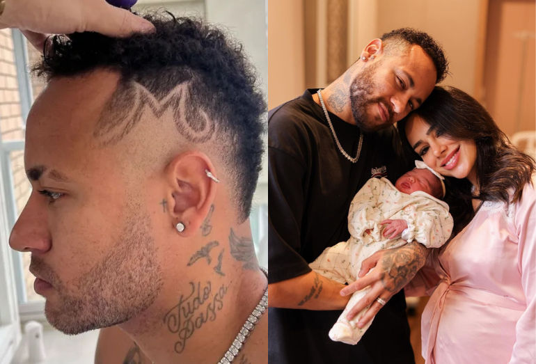 Neymar homenageia Mavie, sua filha com Bruna Biancardi, em novo visual