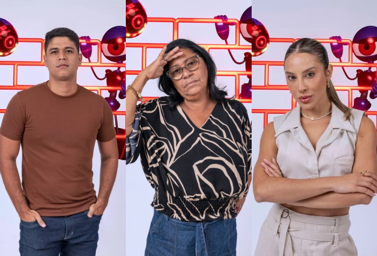 BBB 25: Guilherme, Joselma e Renata estão no paredão