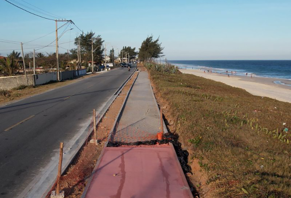 Orla de Saquarema começa a receber obras de revitalização da prefeitura