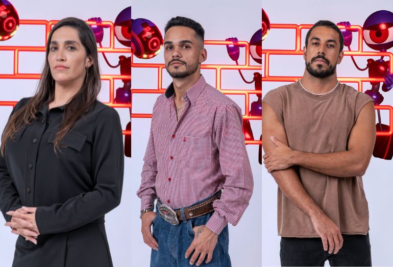 BBB 25: Daniele Hypólito, João Pedro e Maike estão no paredão