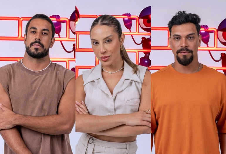 BBB 25: Maike, Renata e Vinicius estão no paredão