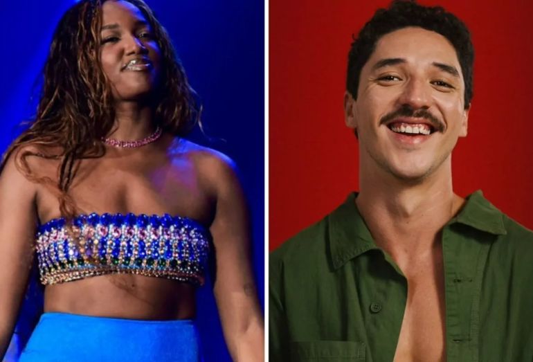 IZA é flagrada em clima de romance com ator João Vitor Silva no Réveillon