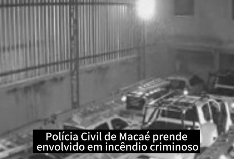 Polícia Civil de Macaé prende suspeito de envolvimento em incêndio criminoso