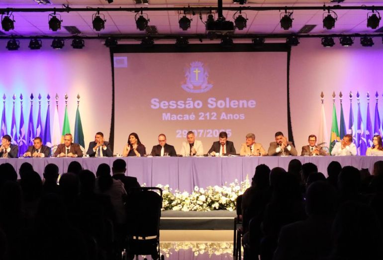 Desenvolvimento de Macaé é destaque em sessão solene da Câmara