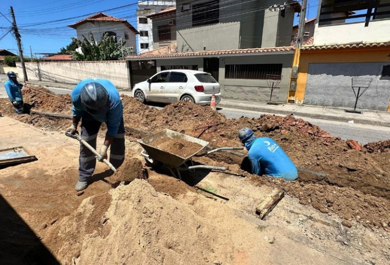 Rio+ inicia obras visando ampliação da rede de água em bairros de Rio das Ostras