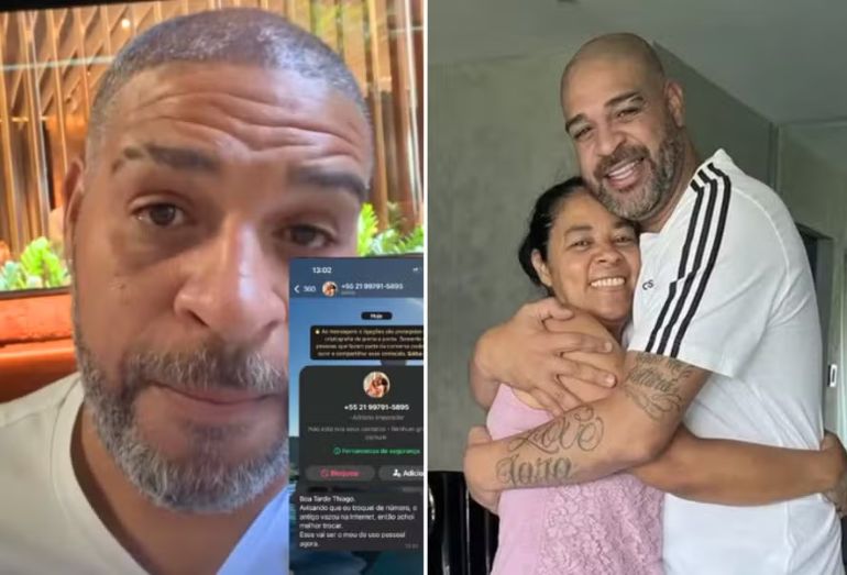 Adriano Imperador se enfurece após mãe perder R$ 15 mil em golpe