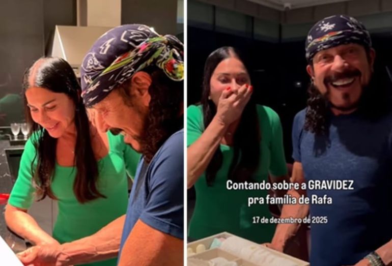 Bell Marques vai às lágrimas ao descobrir que a família vai crescer