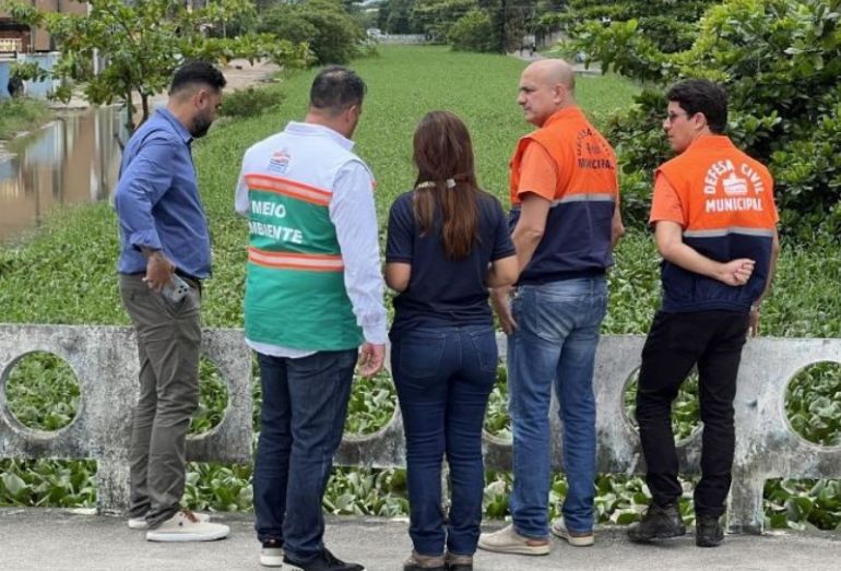 Representantes do Inea visitam Rio das Ostras para planejar ações do Limpa Rio Margens