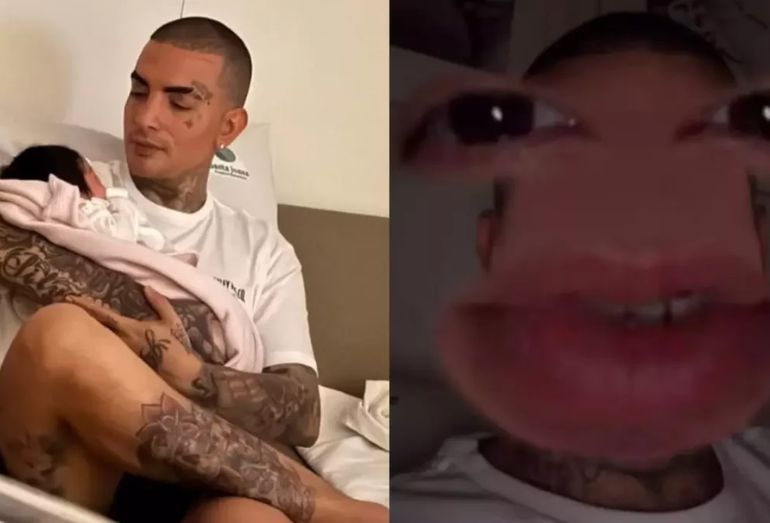 MC Guimê fala sobre a primeira madrugada com a filha Yarin e brinca sobre falta de sono