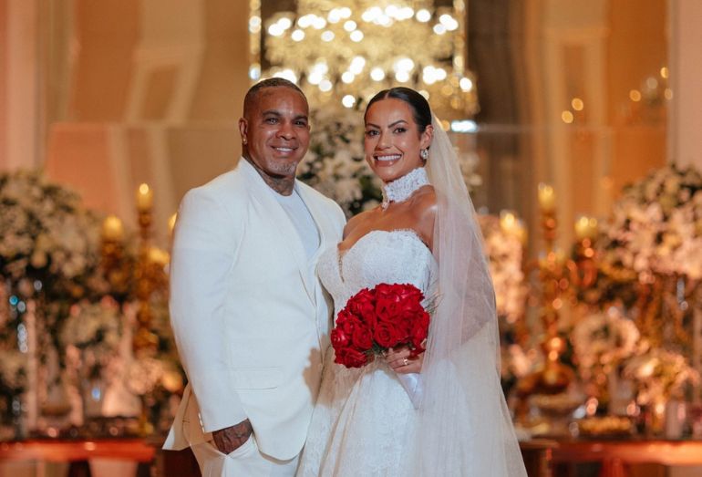 Rodriguinho e Bruna Amaral se casam em São Paulo