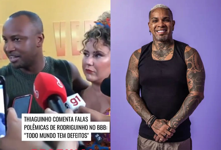 Thiaguinho é questionado sobre postura de Rodriguinho no BBB 24 e dispara: “Prefiro falar pra ele, pessoalmente”