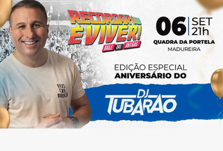 Recordar é Viver: DJ Tubarão recebe Buchecha, DJ Marlboro, MC Cacau e mais nomes do funk no baile das antigas especial de aniversário