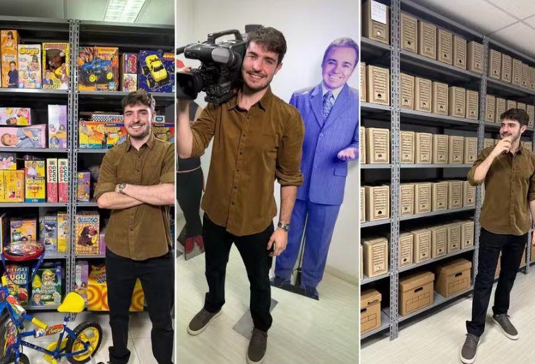 Filho de Gugu revela acervo impressionante com mais de 30 mil itens do apresentador