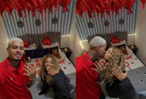 Vivi Noronha é pedida em namoro por Da Fúria com surpresa romântica