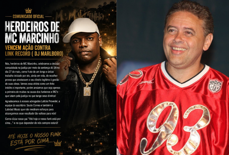 Herdeiros de MC Marcinho ganham ação contra Link Record (DJ Marlboro)