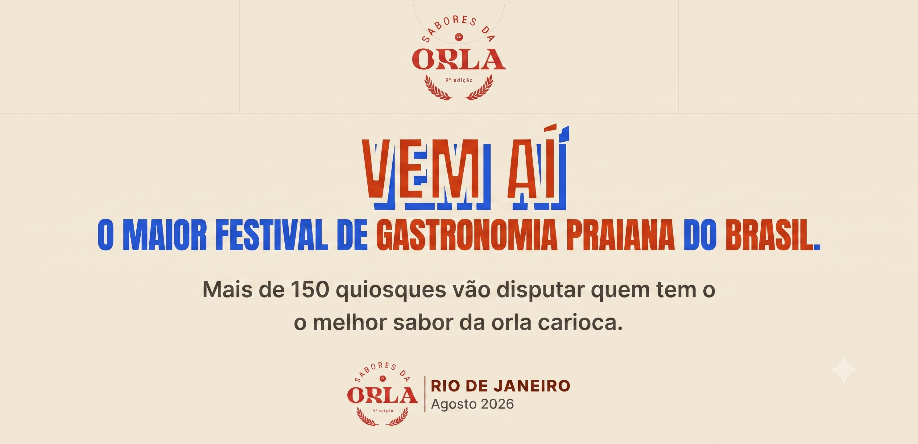 Vem aí… Sabores da Orla 2026