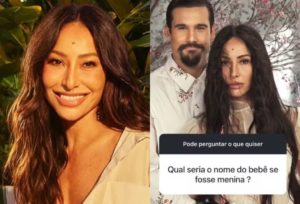 Sabrina Sato surpreende ao contar quais nomes daria à bebê se fosse menina